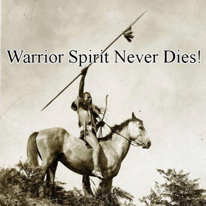 The warrior spirit comes down to