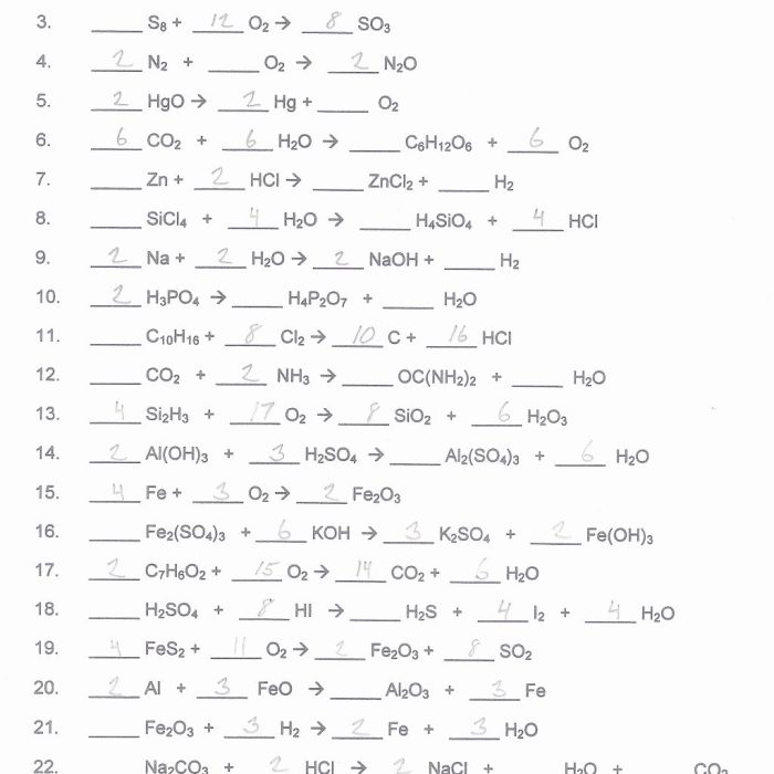 Gizmo balancing chemical equations answers