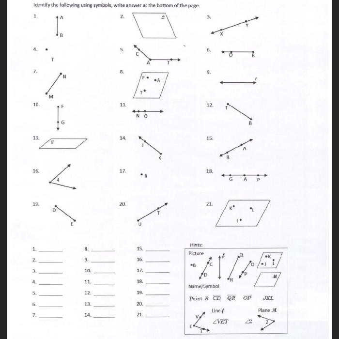 Practice points lines and planes 1 2