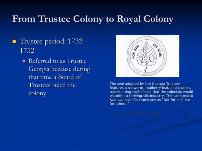 Trustee period colony royal georgia ppt powerpoint presentation during