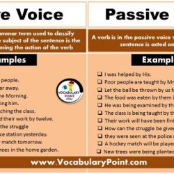 Passive active sentences