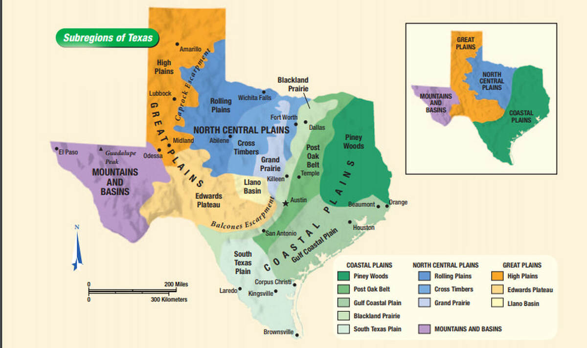 Mountains and basins region of texas natural resources